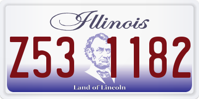 IL license plate Z531182