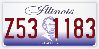 IL license plate Z531183