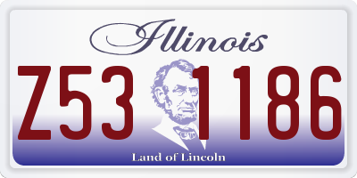 IL license plate Z531186