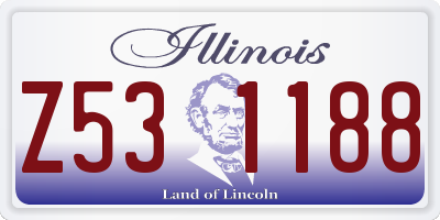 IL license plate Z531188