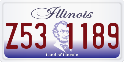 IL license plate Z531189