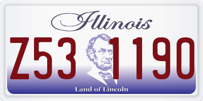 IL license plate Z531190