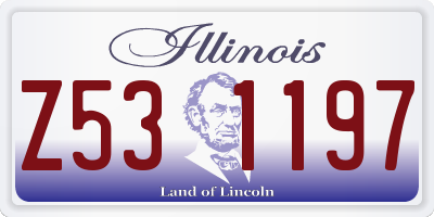 IL license plate Z531197