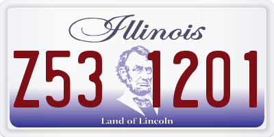 IL license plate Z531201