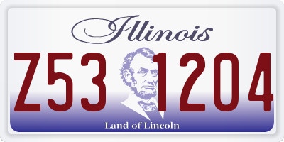 IL license plate Z531204