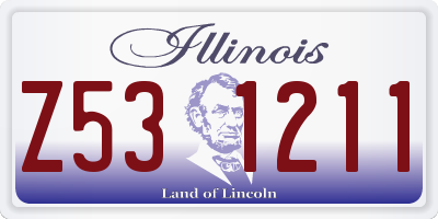 IL license plate Z531211