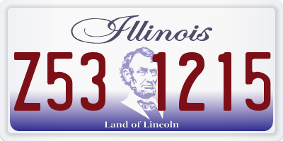 IL license plate Z531215