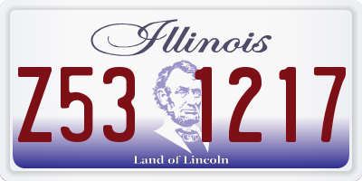 IL license plate Z531217