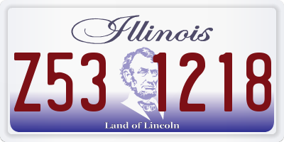 IL license plate Z531218