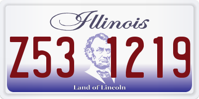 IL license plate Z531219