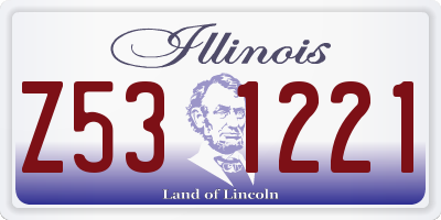 IL license plate Z531221