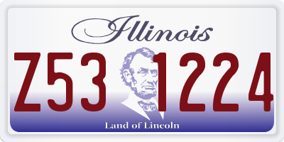 IL license plate Z531224