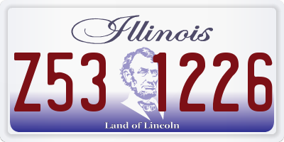 IL license plate Z531226