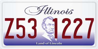 IL license plate Z531227