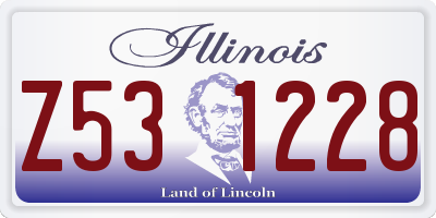 IL license plate Z531228