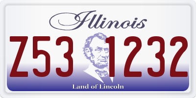 IL license plate Z531232
