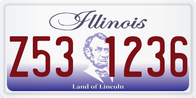 IL license plate Z531236