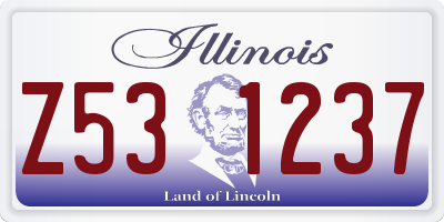 IL license plate Z531237
