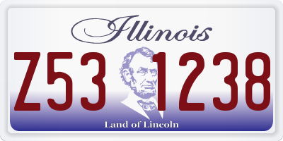 IL license plate Z531238