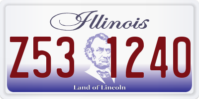 IL license plate Z531240