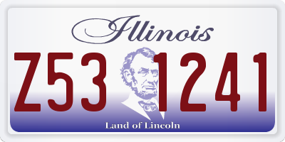 IL license plate Z531241