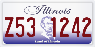 IL license plate Z531242