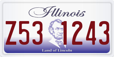 IL license plate Z531243