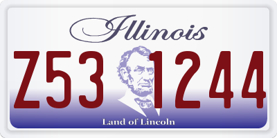 IL license plate Z531244