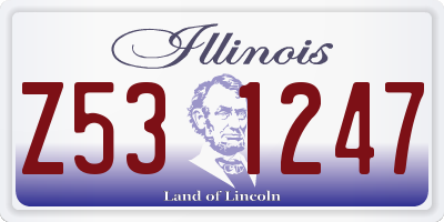 IL license plate Z531247