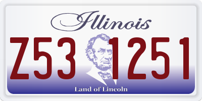 IL license plate Z531251