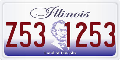 IL license plate Z531253