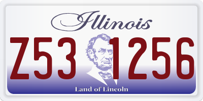 IL license plate Z531256