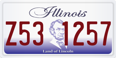 IL license plate Z531257
