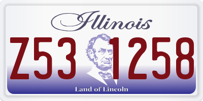 IL license plate Z531258