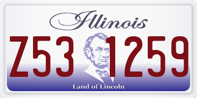 IL license plate Z531259