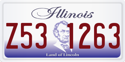 IL license plate Z531263