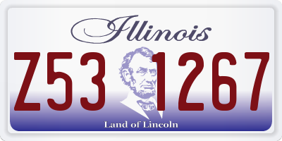IL license plate Z531267