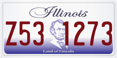 IL license plate Z531273