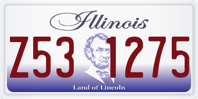 IL license plate Z531275