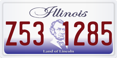 IL license plate Z531285