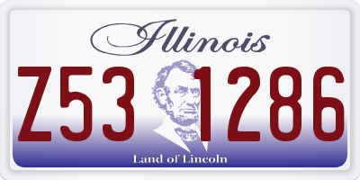 IL license plate Z531286