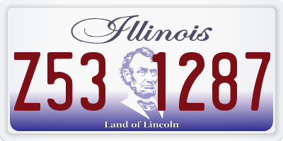 IL license plate Z531287