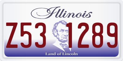 IL license plate Z531289