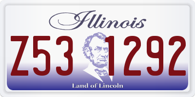 IL license plate Z531292