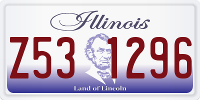 IL license plate Z531296