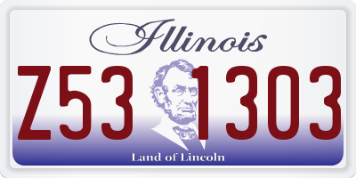IL license plate Z531303