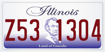 IL license plate Z531304