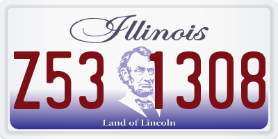 IL license plate Z531308