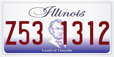 IL license plate Z531312