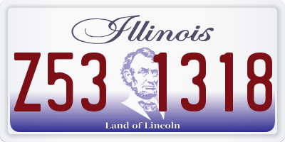 IL license plate Z531318